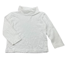 Load image into Gallery viewer, Girls Anko, white cotton roll neck top / skivvy, GUC, size 1,  