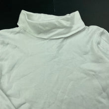 Load image into Gallery viewer, Girls Anko, white cotton roll neck top / skivvy, GUC, size 1,  