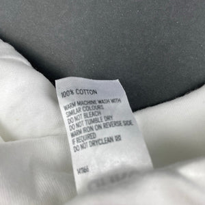 Girls Anko, white cotton roll neck top / skivvy, GUC, size 1,  