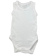 Load image into Gallery viewer, unisex Marquise, white cotton singletsuit / romper, EUC, size 000,  