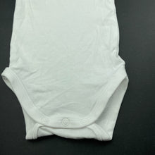 Load image into Gallery viewer, unisex Marquise, white cotton singletsuit / romper, EUC, size 000,  