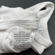 Load image into Gallery viewer, unisex Marquise, white cotton singletsuit / romper, EUC, size 000,  