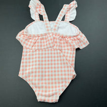 Load image into Gallery viewer, Girls Anko, pink &amp; white check swim one-piece, EUC, size 0,  