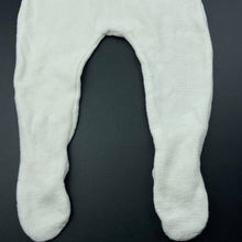 Load image into Gallery viewer, Girls Zara, knitted cotton footed leggings / bottoms, GUC, size 0,  