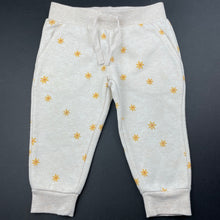 Load image into Gallery viewer, Girls Anko, fleece lined floral track pants, elasticated, GUC, size 1,  