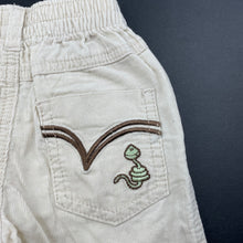 Load image into Gallery viewer, Boys UNICORN, embroidered lightweight corduroy cotton pants, elasticated, GUC, size 00,  