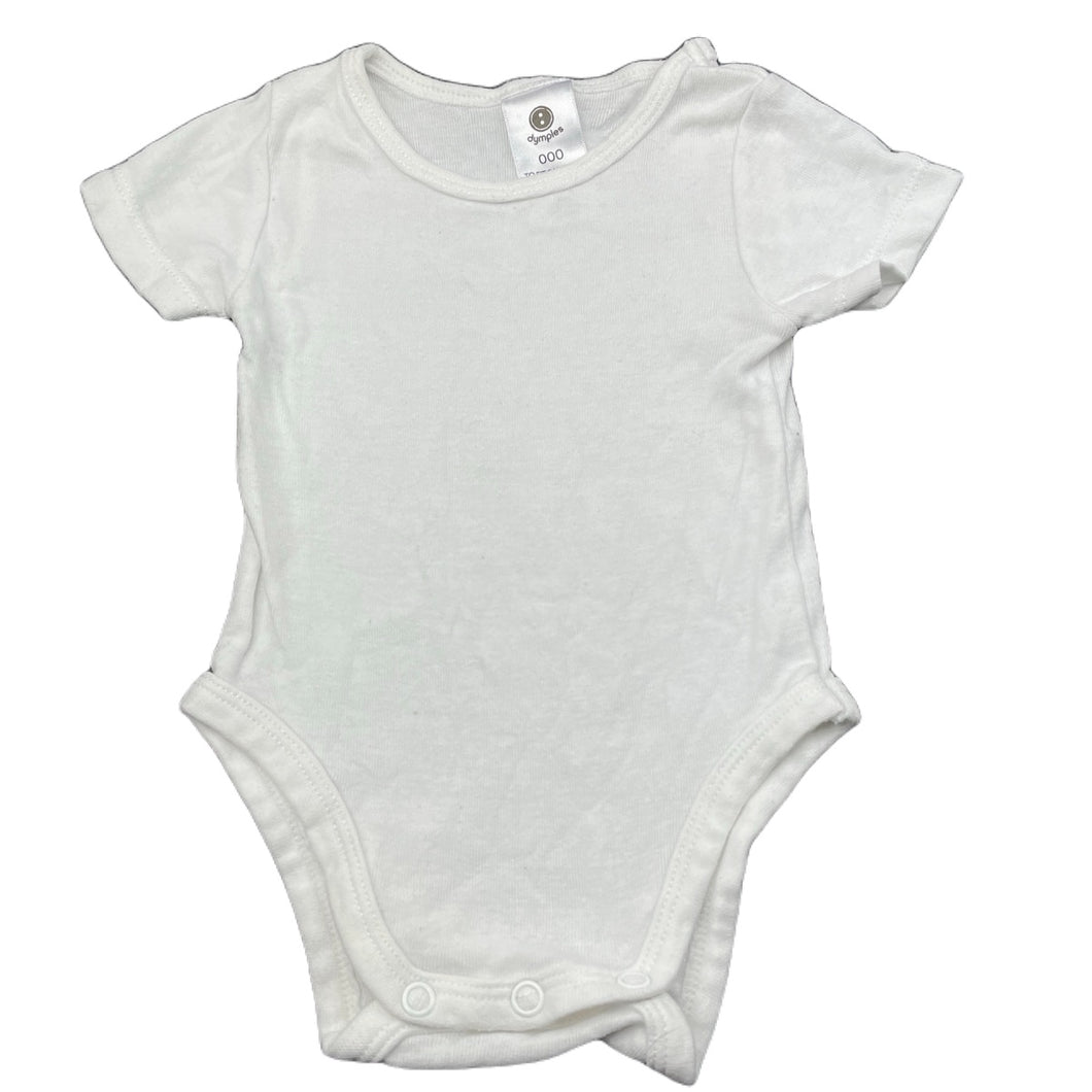 unisex Dymples, cotton bodysuit / romper, GUC, size 000,  