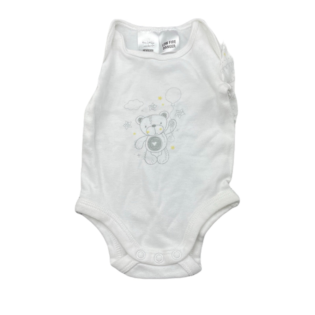 unisex Tiny Little Wonders, cotton bodysuit / romper, EUC, size 0000,  