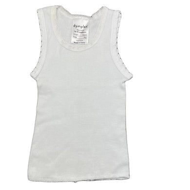 unisex Dymples, ribbed cotton singlet top, FUC, size 0000,  