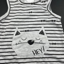 Load image into Gallery viewer, unisex Baby Baby, lightweight romper, cat, GUC, size 0000,  
