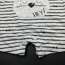 Load image into Gallery viewer, unisex Baby Baby, lightweight romper, cat, GUC, size 0000,  