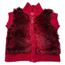 Load image into Gallery viewer, Girls Mac Kids, knitted zip up vest, faux panels, FUC, size 2,  