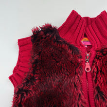 Load image into Gallery viewer, Girls Mac Kids, knitted zip up vest, faux panels, FUC, size 2,  