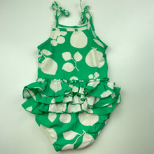 Load image into Gallery viewer, Girls Country Road, green &amp; white swim one-piece, GUC, size 2,  