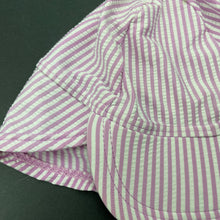 Load image into Gallery viewer, unisex Baby Berry, purple stripe sun / swim hat, GUC, size 000-00,  
