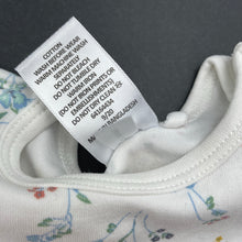 Load image into Gallery viewer, Girls Target, floral cotton bodysuit / romper, GUC, size 0,  