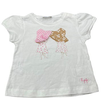 Girls Il Gufo, cotton t-shirt / top, GUC, size 00,  
