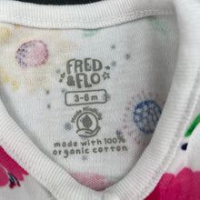 Load image into Gallery viewer, Girls F&amp;F, floral organic cotton coverall / romper, EUC, size 00,  