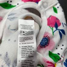 Load image into Gallery viewer, Girls F&amp;F, floral organic cotton coverall / romper, EUC, size 00,  