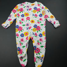 Load image into Gallery viewer, Girls F&amp;F, floral organic cotton coverall / romper, EUC, size 00,  