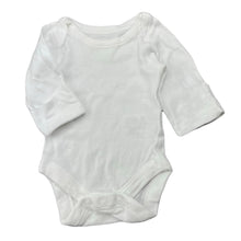 Load image into Gallery viewer, unisex M&amp;S, white cotton bodysuit / romper, FUC, size 0000,  