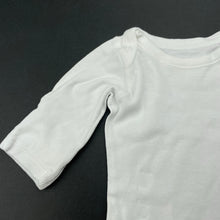Load image into Gallery viewer, unisex M&amp;S, white cotton bodysuit / romper, FUC, size 0000,  