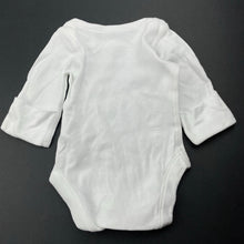 Load image into Gallery viewer, unisex M&amp;S, white cotton bodysuit / romper, FUC, size 0000,  