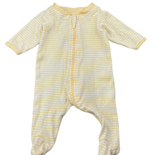 Load image into Gallery viewer, unisex Anko, striped cotton zip coverall / romper, GUC, size 00000,  