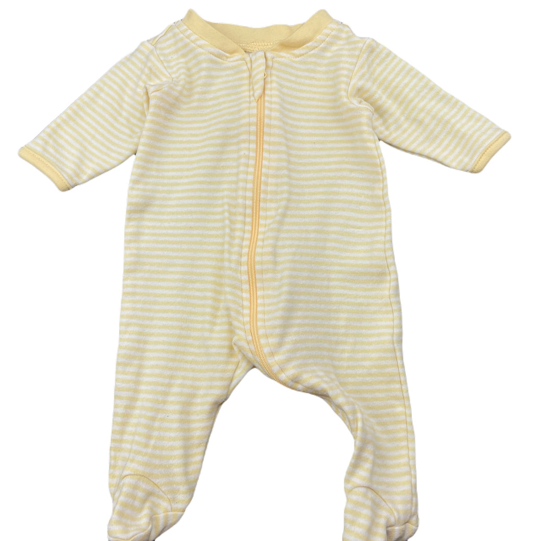 unisex Anko, striped cotton zip coverall / romper, GUC, size 00000,  