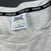 Load image into Gallery viewer, Girls Everlast, embroidered grey marle lightweight sweater, GUC, size 10,  