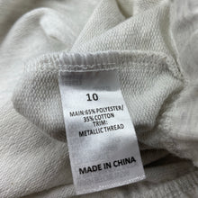 Load image into Gallery viewer, Girls Everlast, embroidered grey marle lightweight sweater, GUC, size 10,  