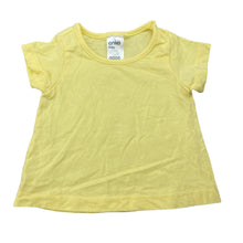 Load image into Gallery viewer, unisex Anko, yellow cotton t-shirt / top, EUC, size 0000,  