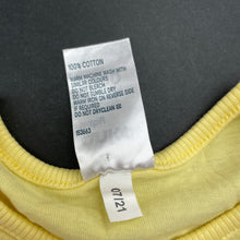 Load image into Gallery viewer, unisex Anko, yellow cotton t-shirt / top, EUC, size 0000,  