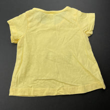Load image into Gallery viewer, unisex Anko, yellow cotton t-shirt / top, EUC, size 0000,  