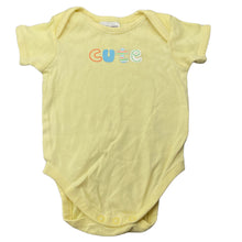 Load image into Gallery viewer, unisex Target, yellow cotton bodysuit / romper, GUC, size 00,  