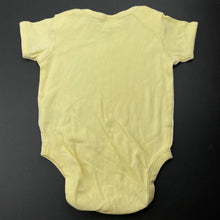 Load image into Gallery viewer, unisex Target, yellow cotton bodysuit / romper, GUC, size 00,  