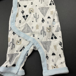 unisex Dymples, cotton romper, GUC, size 00000,  