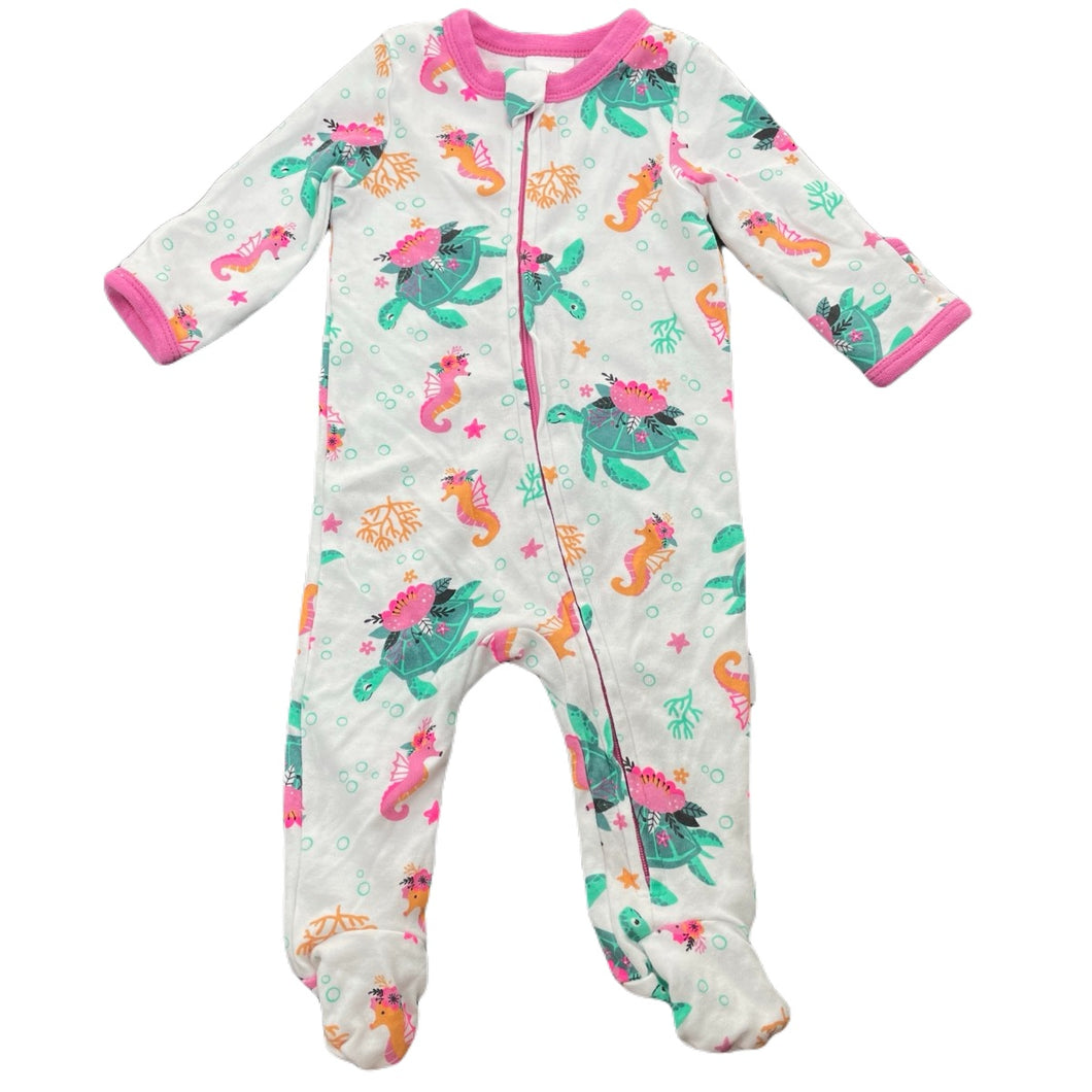 Girls Baby Berry, colourful cotton zip coverall / romper, EUC, size 000,  