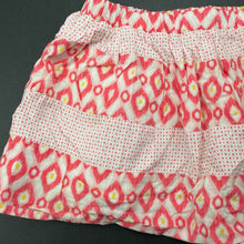 Load image into Gallery viewer, Girls Target, lined cotton skirt, elasticated, L: 23cm, GUC, size 1,  