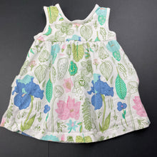 Load image into Gallery viewer, Girls Wilson + Frenchy, cotton blend/bamboo blend floral dress, FUC, size 00, L: 33cm