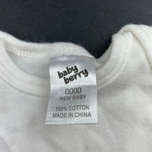 Load image into Gallery viewer, unisex Baby Berry, soft cotton bodysuit / romper, EUC, size 0000,  