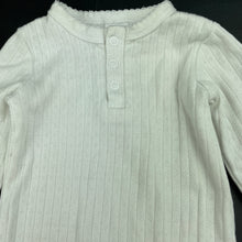 Load image into Gallery viewer, Girls Baby Berry, white pointelle cotton romper, GUC, size 0,  