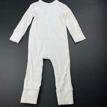 Load image into Gallery viewer, Girls Baby Berry, white pointelle cotton romper, GUC, size 0,  