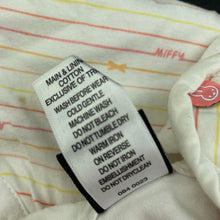 Load image into Gallery viewer, Girls Miffy, lightweight cotton sleeping bag, no tog rating, L: 75cm, FUC, size 1,  