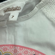 Load image into Gallery viewer, Girls Milkshake, cotton long sleeve t-shirt / top, GUC, size 7,  