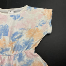 Load image into Gallery viewer, Girls Target, tied dyed cotton t-shirt dress, FUC, size 2, L: 41cm