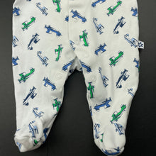 Load image into Gallery viewer, Boys Marquise, cotton coverall / romper, planes, EUC, size 0000,  