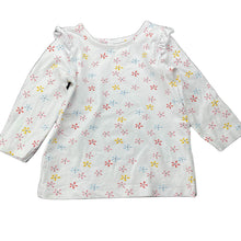 Load image into Gallery viewer, Girls Dymples, stretchy floral long sleeve top, GUC, size 000,  