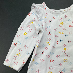 Girls Dymples, stretchy floral long sleeve top, GUC, size 000,  