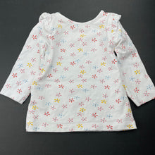 Load image into Gallery viewer, Girls Dymples, stretchy floral long sleeve top, GUC, size 000,  